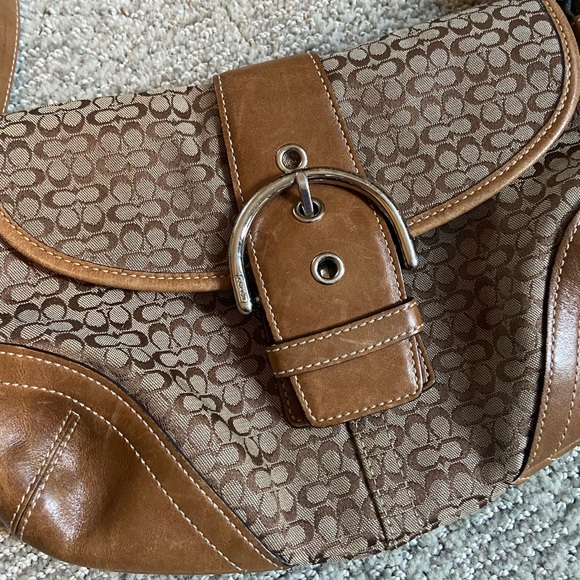 Vintage Coach Tan Mini Soho Shoulder Bag - Picture 2 of 9